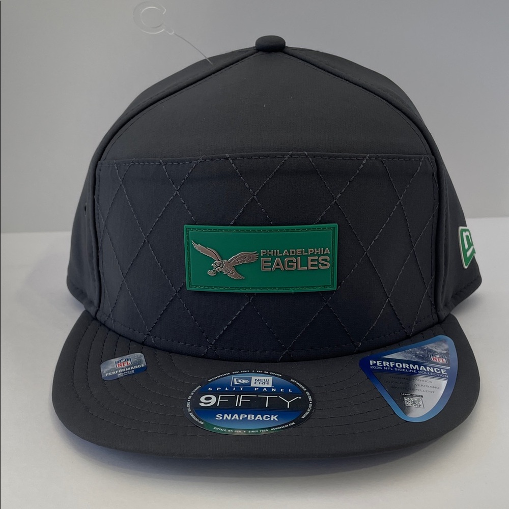 NWT New Era Philadelphia Eagles Sideline 9FIFTY Snapback Hat – Charcoal